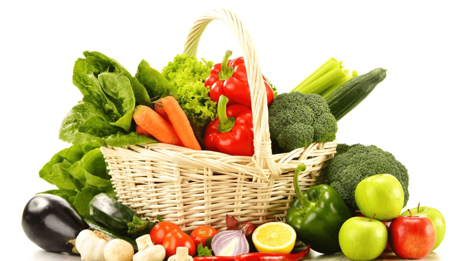 Panier de légumes frais utilisé comme visuel du Marché artisanal d’Échandens.