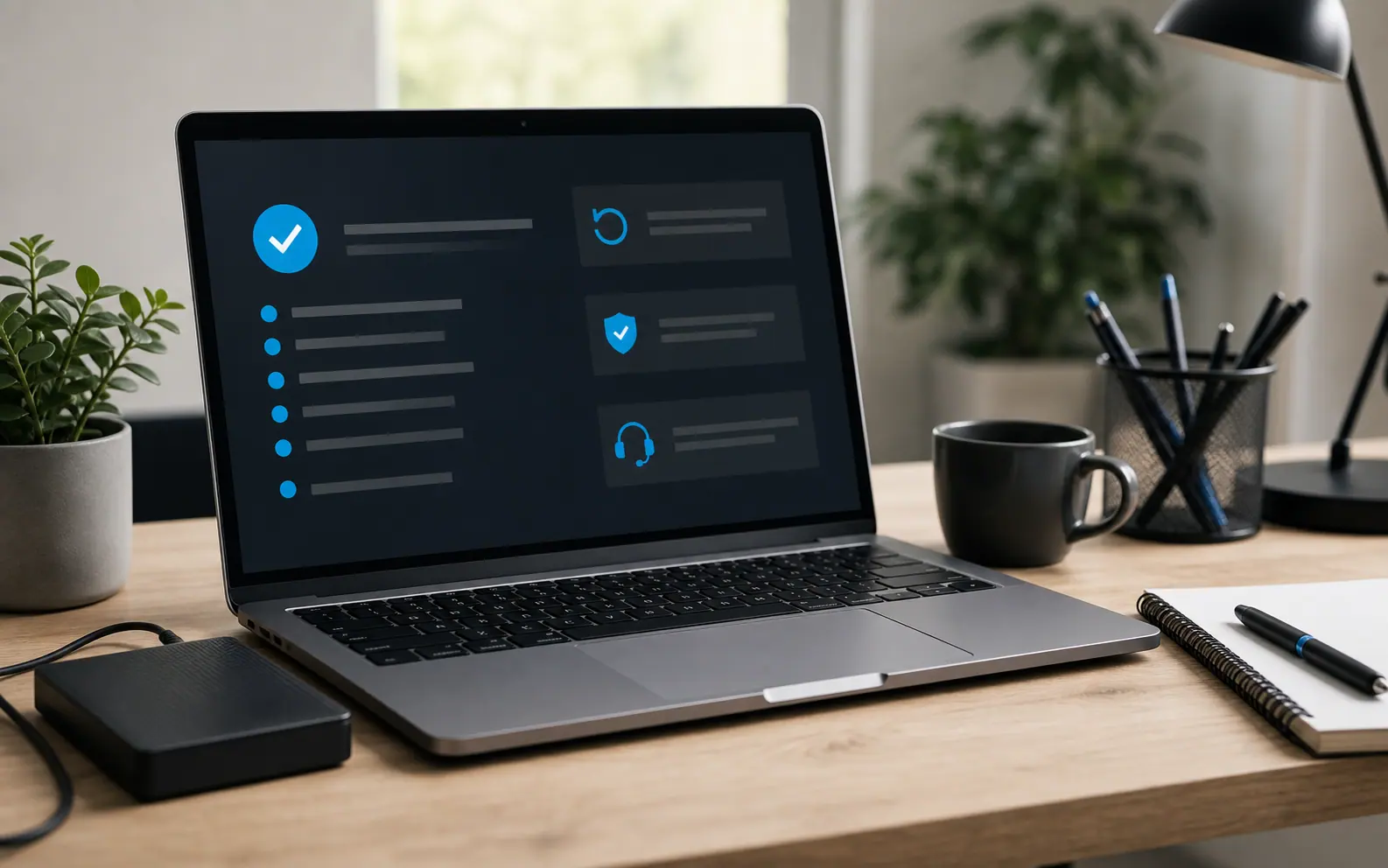 Interface de contrôle technique utilisée pour vérifier les éléments de conformité d’un site web